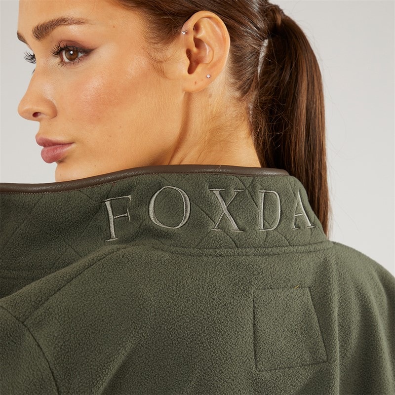 Foxdale Womens Goodwood Fleece Khaki - Image 4