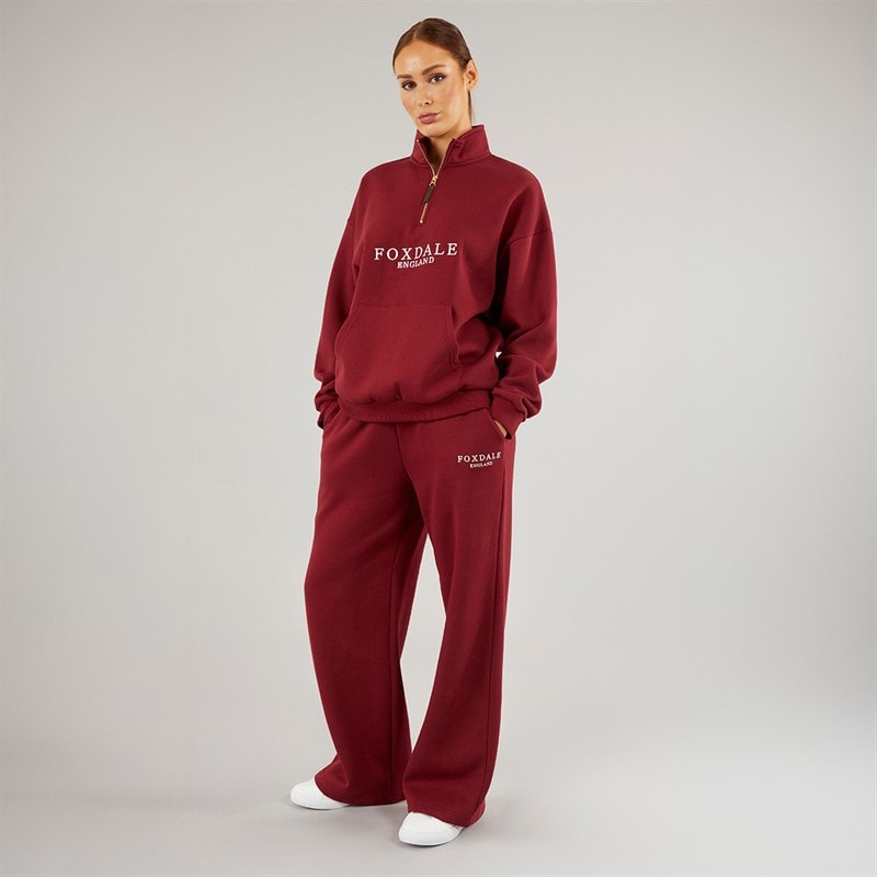 Foxdale Womens Abbot Sweatshirt Burgundy - Image 4