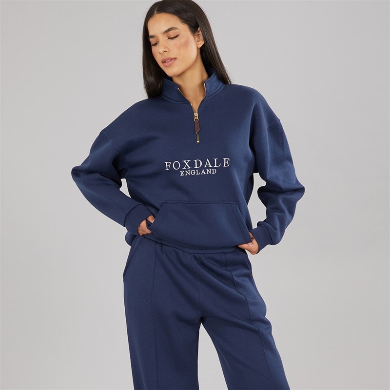 Foxdale Womens Abbot Sweatshirt Navy - Image 3