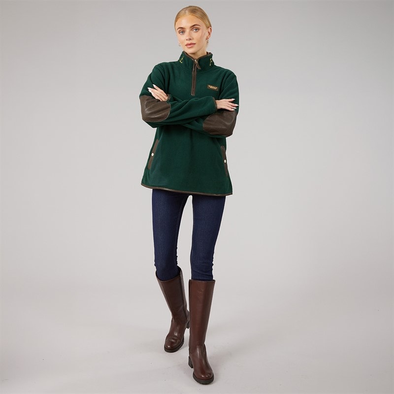 Foxdale Womens Sadle 1/4 Zip Fleece Scarab - Image 4