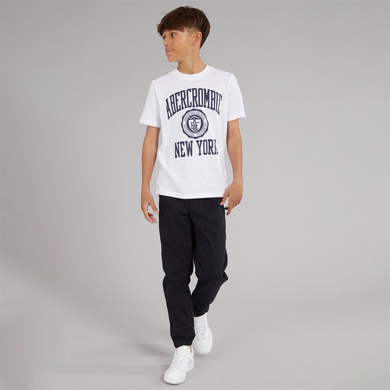Abercrombie & Fitch Boys Ivy League T-Shirt Bright White - Image 3