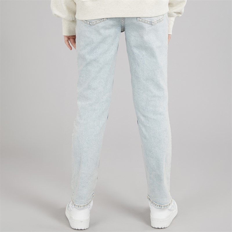 Abercrombie & Fitch Girls High Rise 90's Straight Leg Jeans Cumulus - Image 2