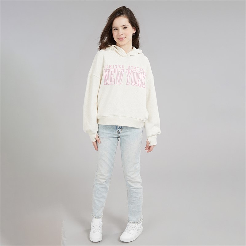 Abercrombie & Fitch Girls High Rise 90's Straight Leg Jeans Cumulus - Image 4