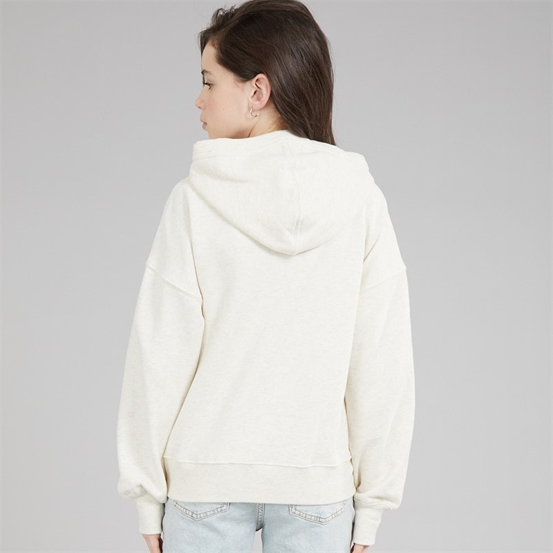 Abercrombie & Fitch Girls New York Hoodie Anf Oatmeal Heather - Image 2