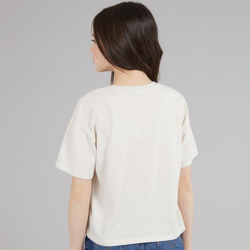 Abercrombie & Fitch Girls Crest T-Shirt Anf Oatmeal Heather - Image 2