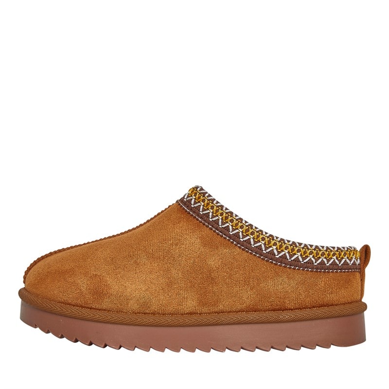 KRUSH Womens Aztec Mules Chestnut - Image 1