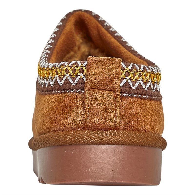 KRUSH Womens Aztec Mules Chestnut - Image 3