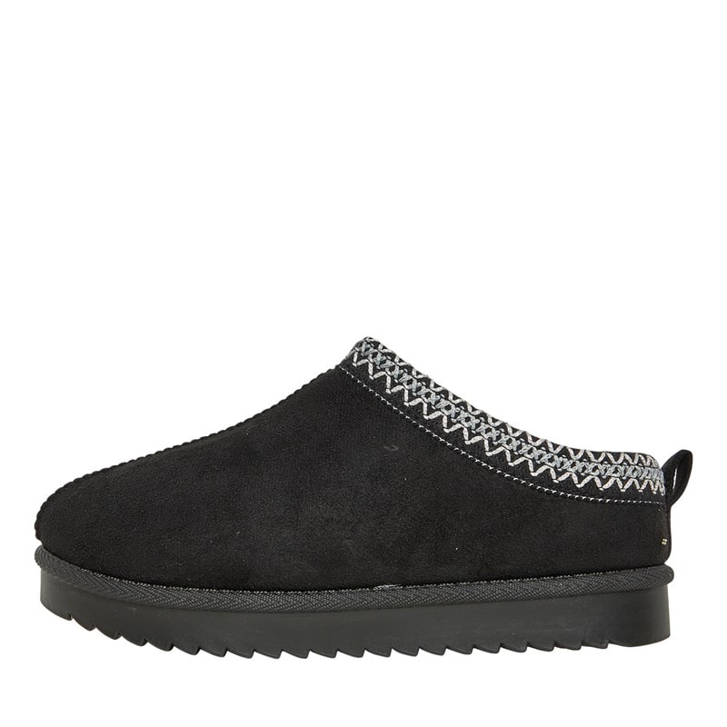 KRUSH Womens Aztec Mules Black - Image 1