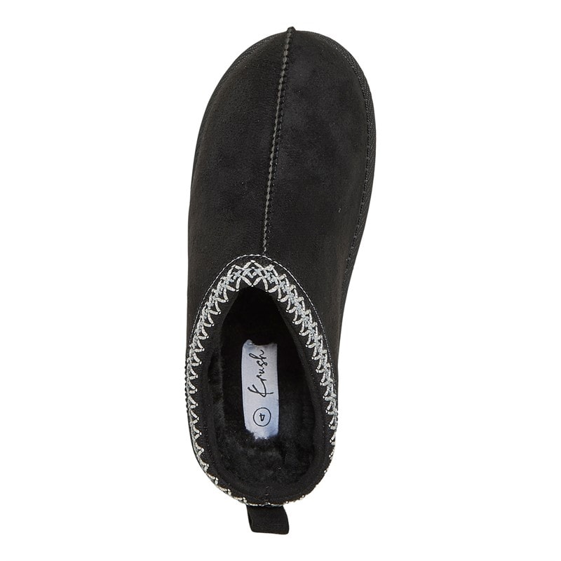 KRUSH Womens Aztec Mules Black - Image 4