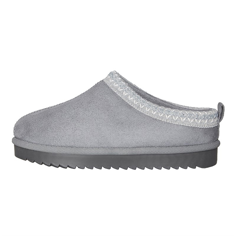 KRUSH Womens Aztec Mule Slippers Grey - Image 2