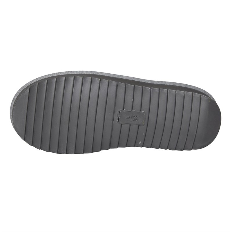 KRUSH Womens Aztec Mule Slippers Grey - Image 3
