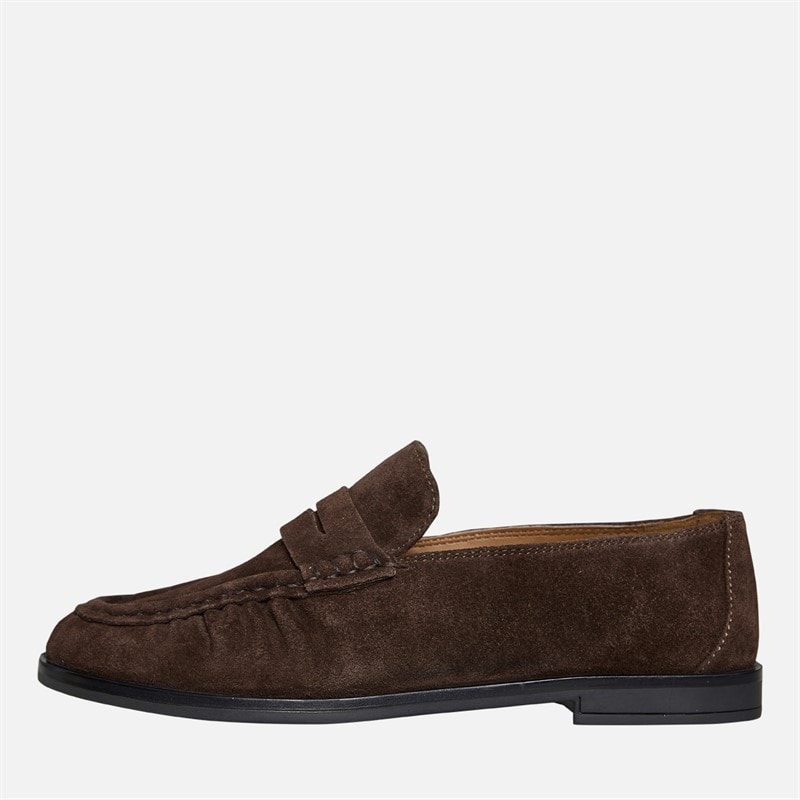 KRUSH Womens Leather Loafers Chocolate - Image 2