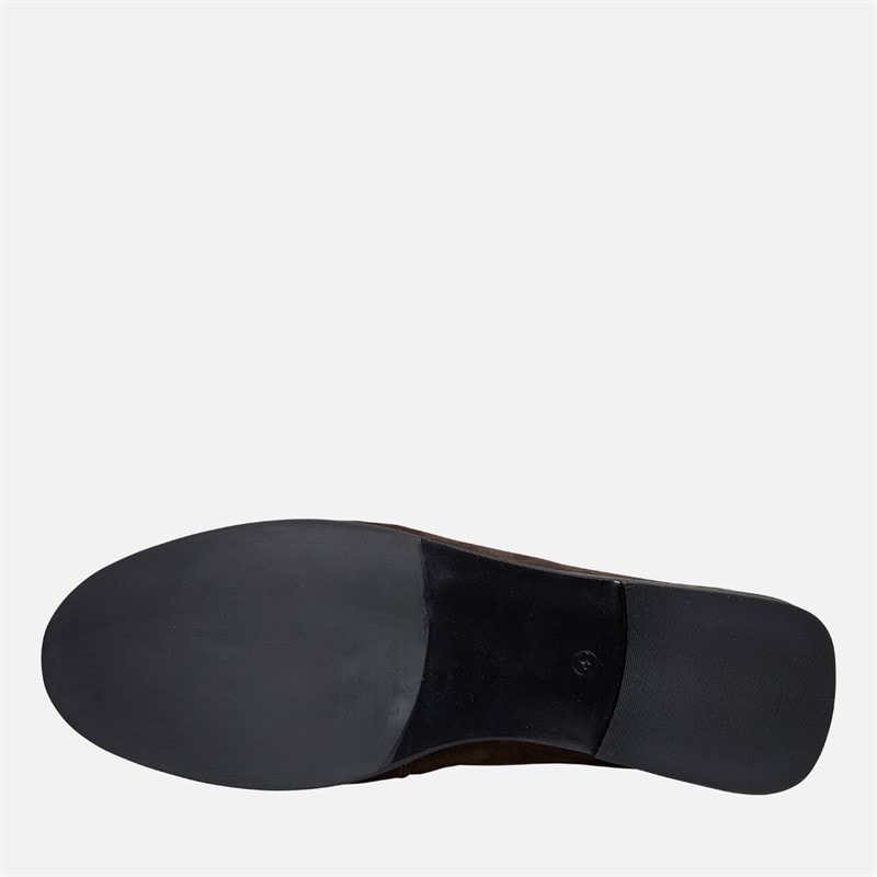 KRUSH Womens Leather Loafers Chocolate - Image 3