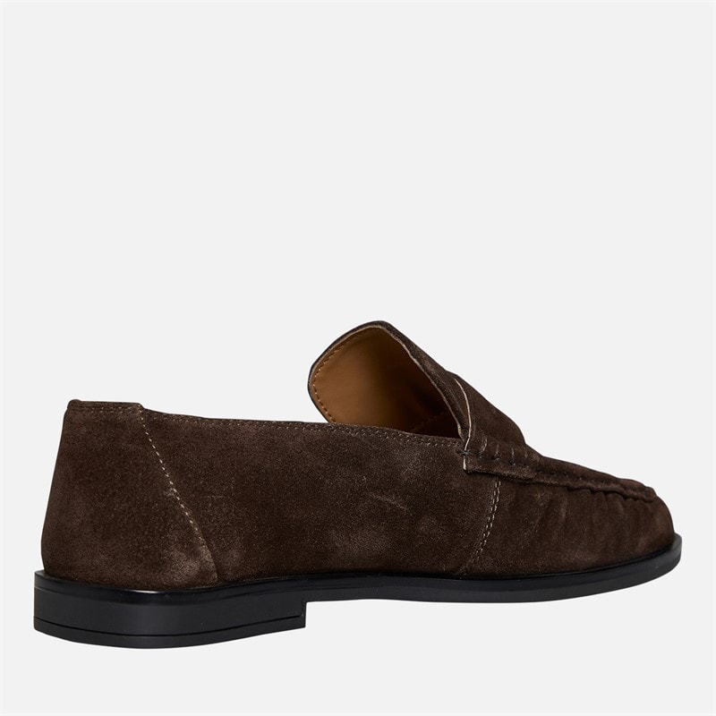KRUSH Womens Leather Loafers Chocolate - Image 5