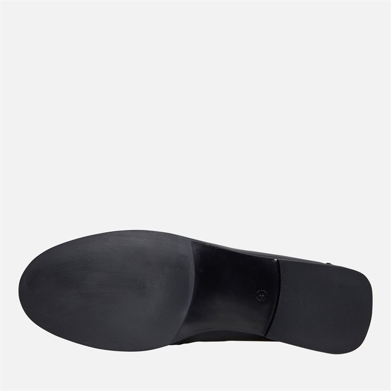 KRUSH Womens Leather Loafers Black - Image 3