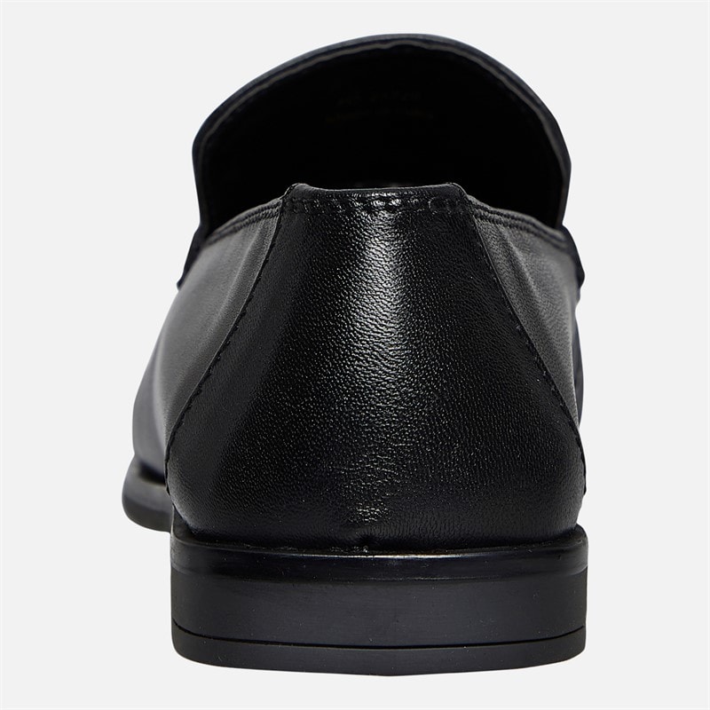 KRUSH Womens Leather Loafers Black - Image 4