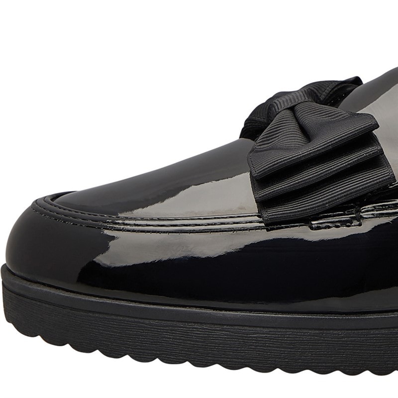 KRUSH Womens Patent Loafers Black Patent Pu - Image 5