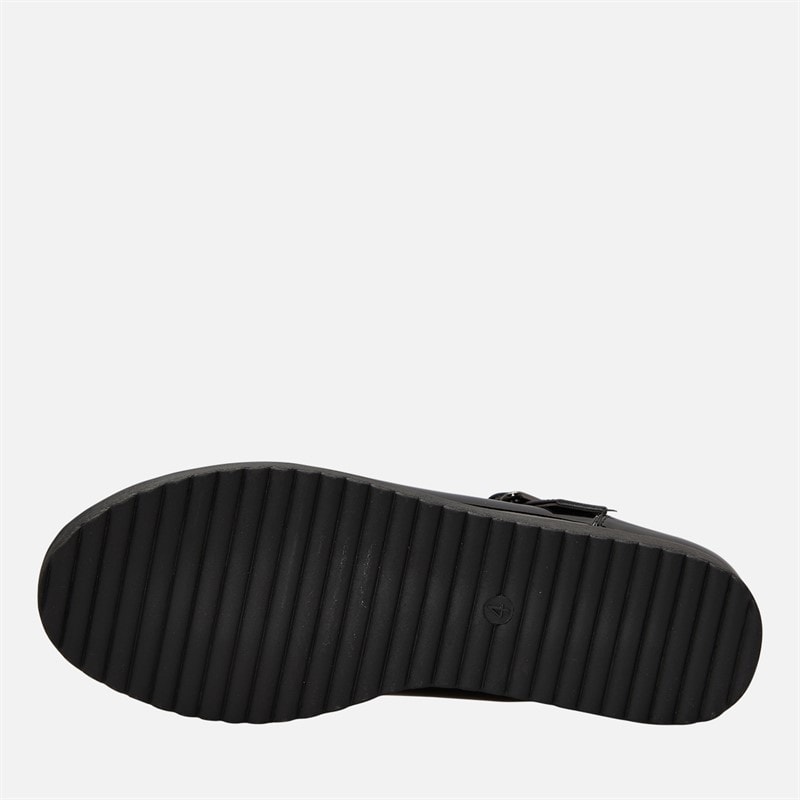 KRUSH Womens Patent Mary Jane Shoes Black Patent Pu - Image 2