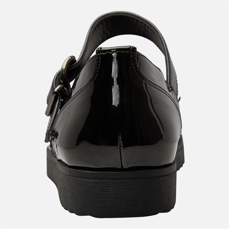 KRUSH Womens Patent Mary Jane Shoes Black Patent Pu - Image 3