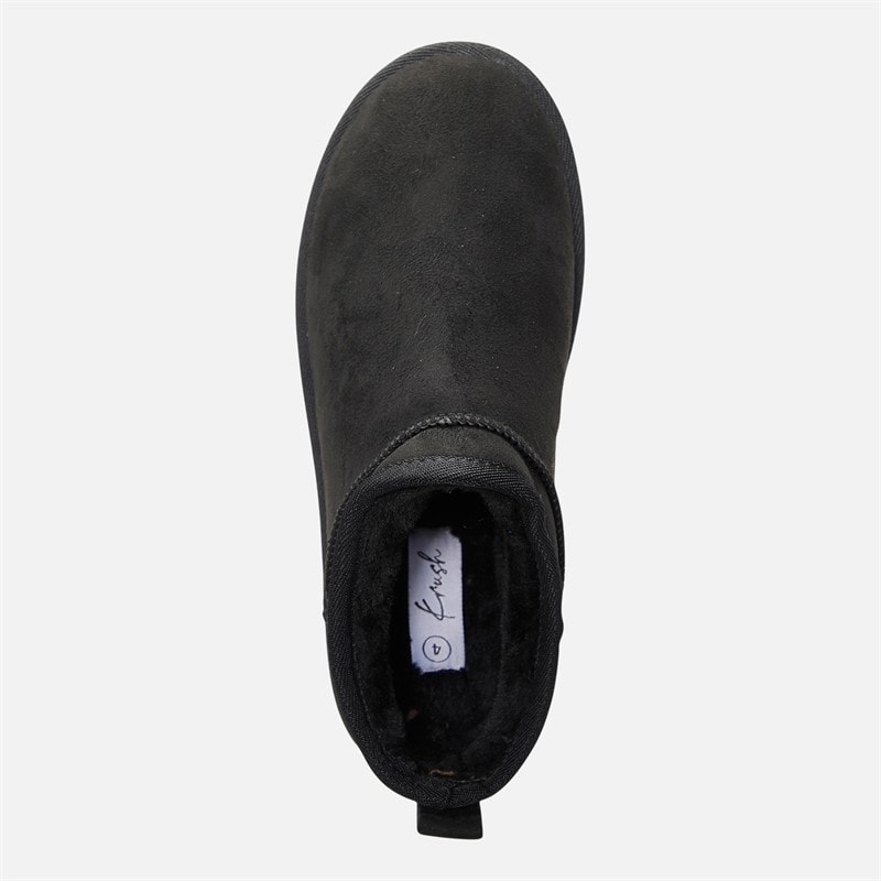KRUSH Womens Ankle Slippers Black - Image 4