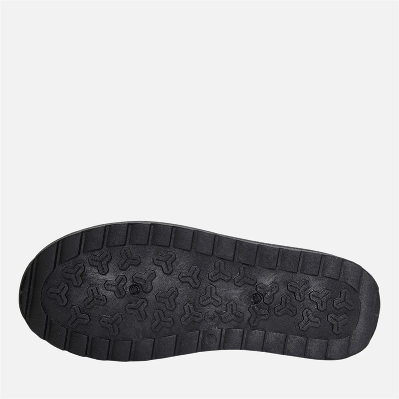 KRUSH Womens Aztec Mule Slippers Black - Image 2