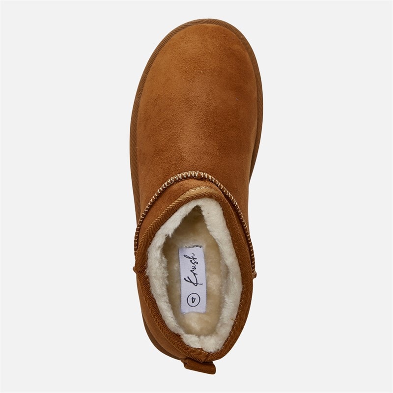 KRUSH Womens Ankle Slippers Chestnut - Image 4