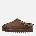 KRUSH Womens Aztec Mule Slippers Brown