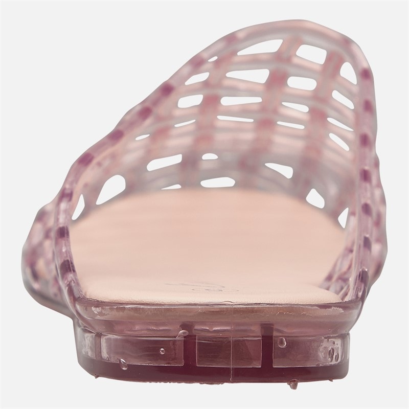 KRUSH Womens Jelly Mule Sandals Pink - Image 3
