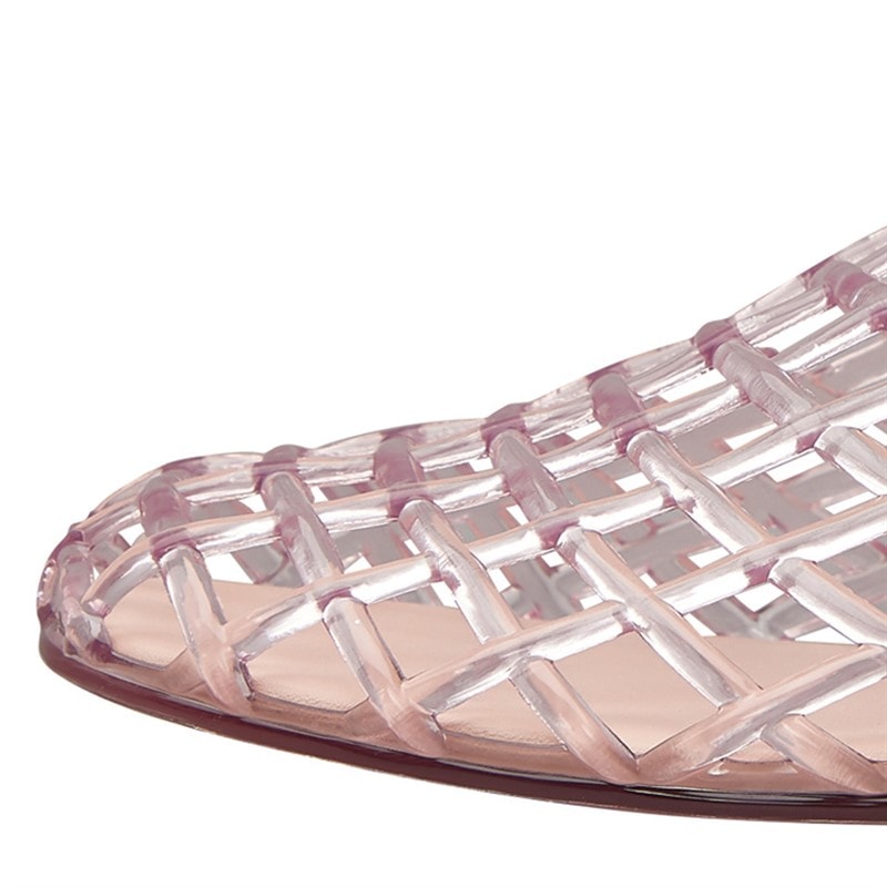 KRUSH Womens Jelly Mule Sandals Pink - Image 5