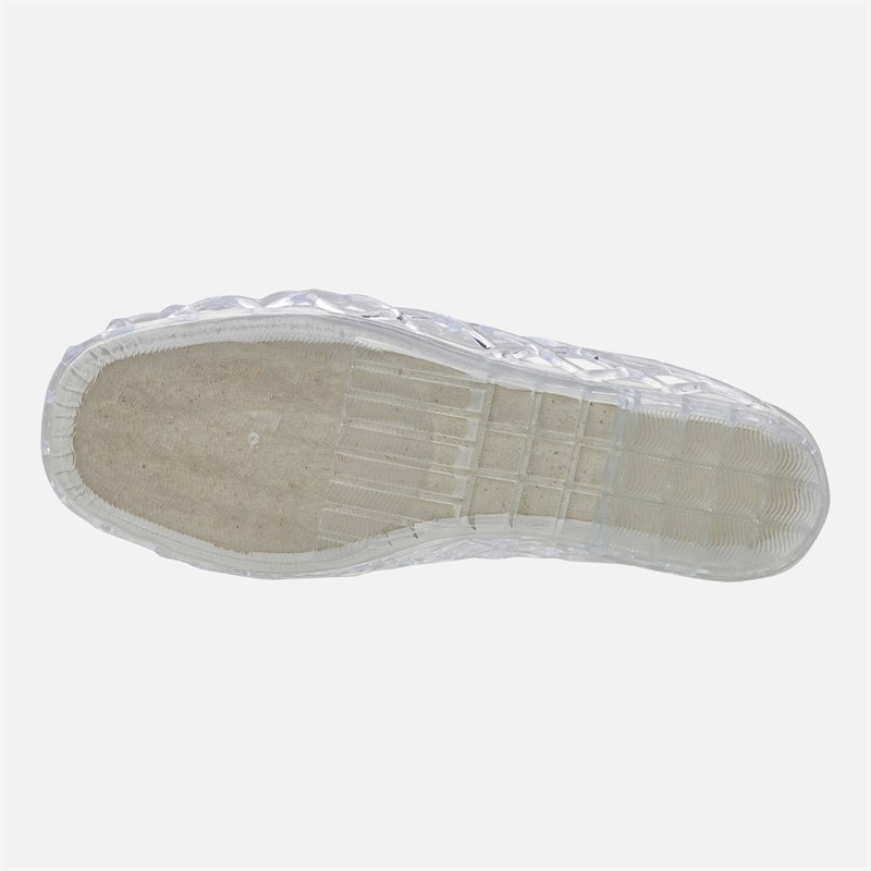 KRUSH Womens Jelly Mule Sandals Clear - Image 2