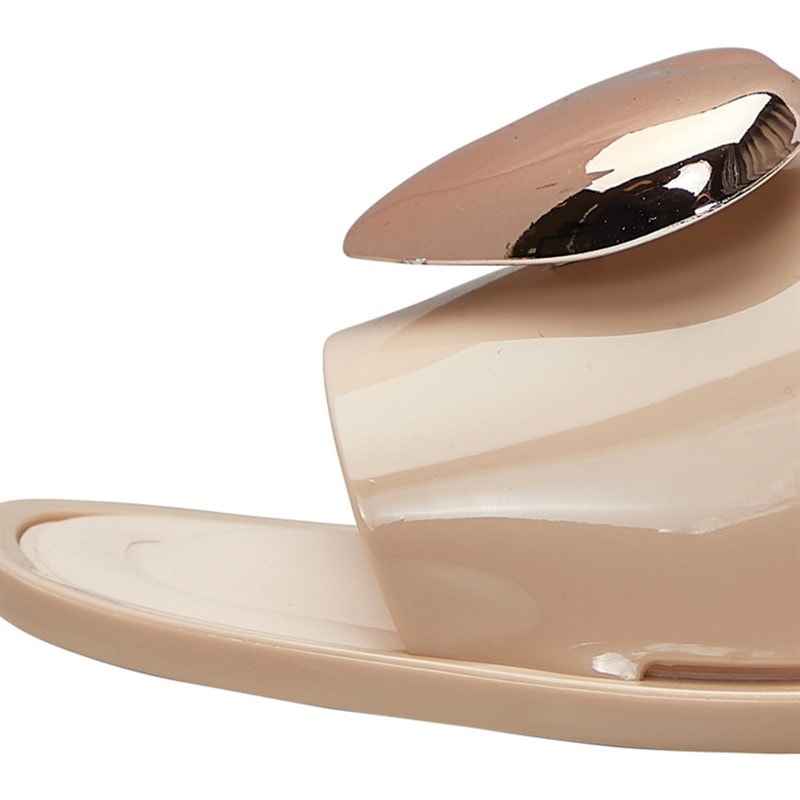 KRUSH Womens Heart Sliders Nude - Image 5