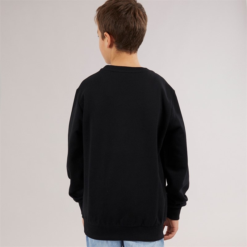 Balmain Boys Sweatshirt Black/White - Image 2