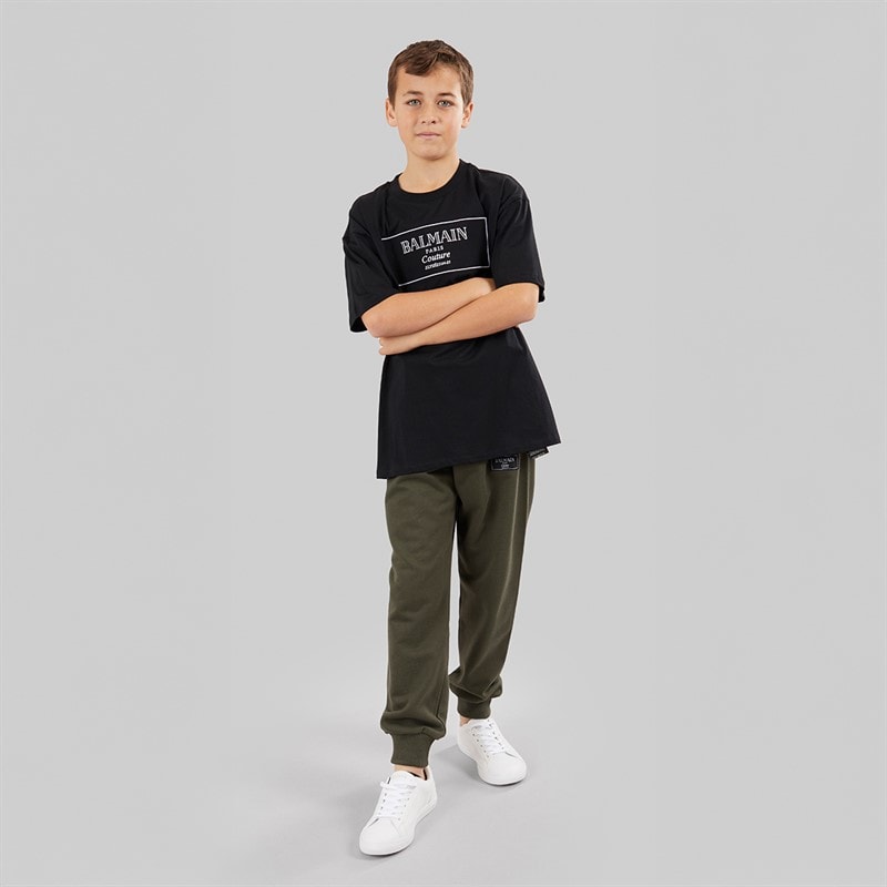 Balmain Boys T-Shirt Black/White - Image 3