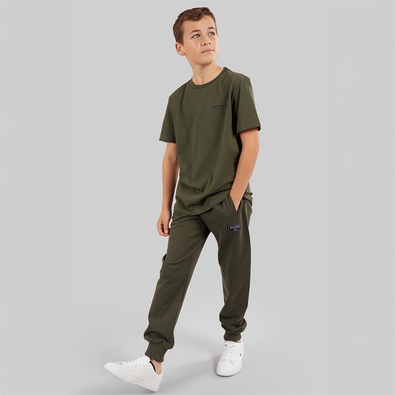 Balmain Boys Joggers Green - Image 4