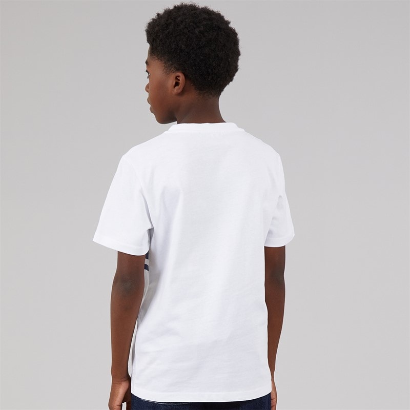 Balmain Boys T-Shirt White/Blue - Image 2