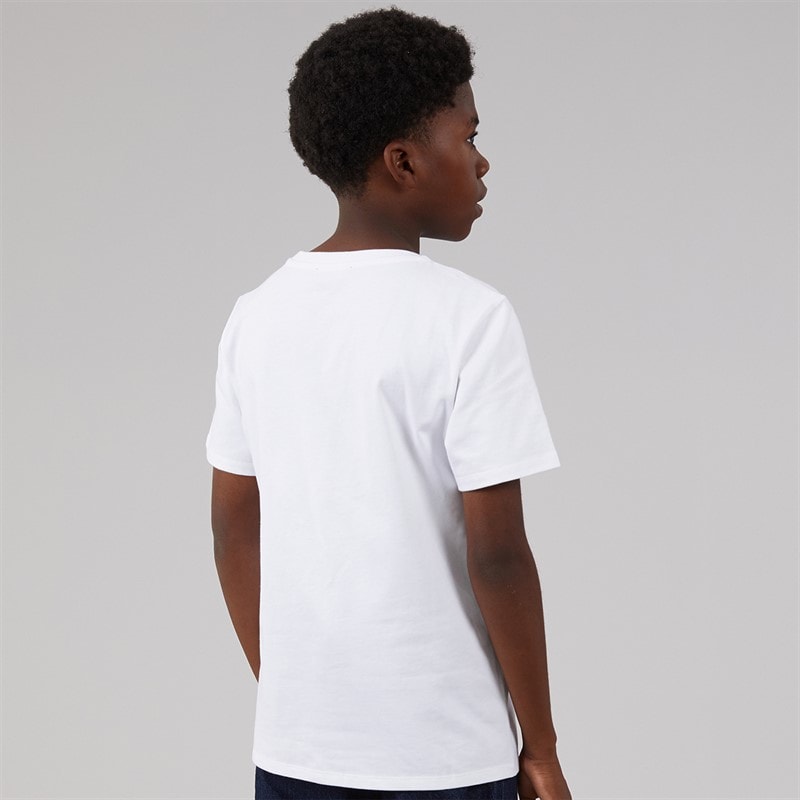 Balmain Boys T-Shirt White/Light Blue - Image 2