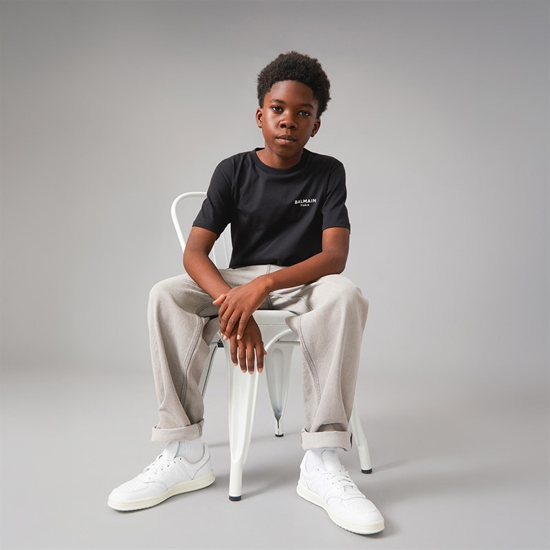 Balmain Boys T-Shirt Black/White