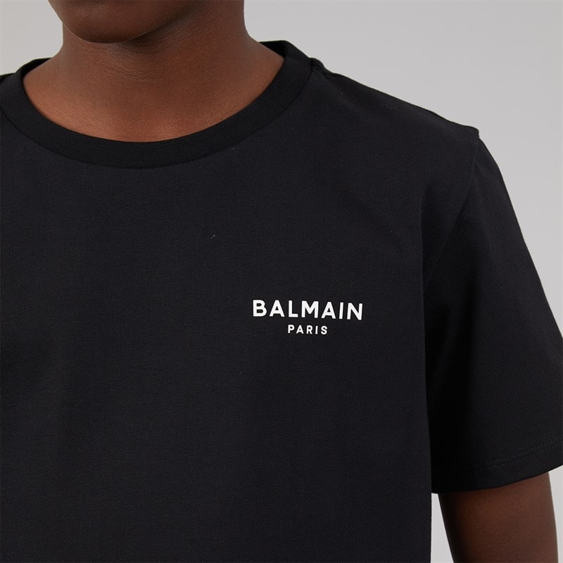 Balmain Boys T-Shirt Black/White - Image 3