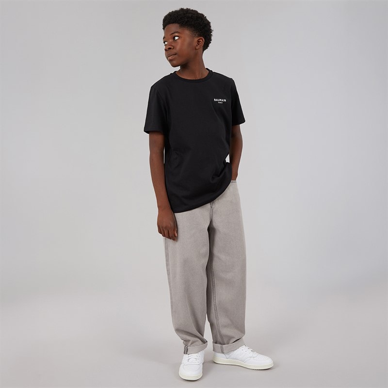 Balmain Boys T-Shirt Black/White - Image 4