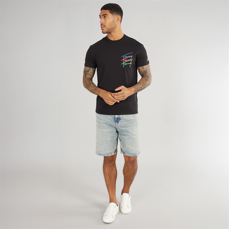 Tommy Jeans Mens Isaac Shorts Denim Medium - Image 4