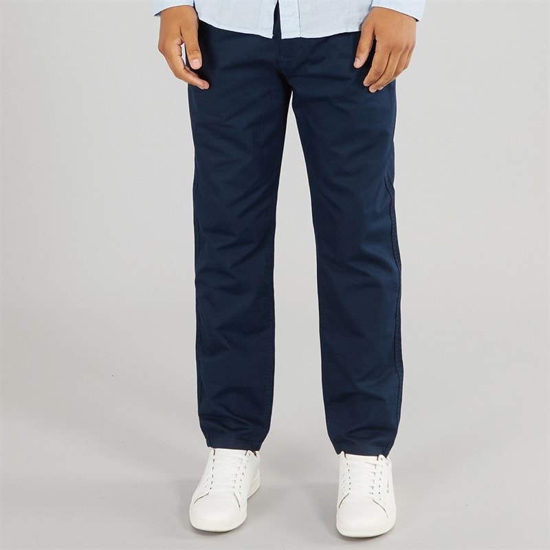 Tommy Jeans Mens Isaac Hemp Blend Chinos Dark Night Navy - Image 1