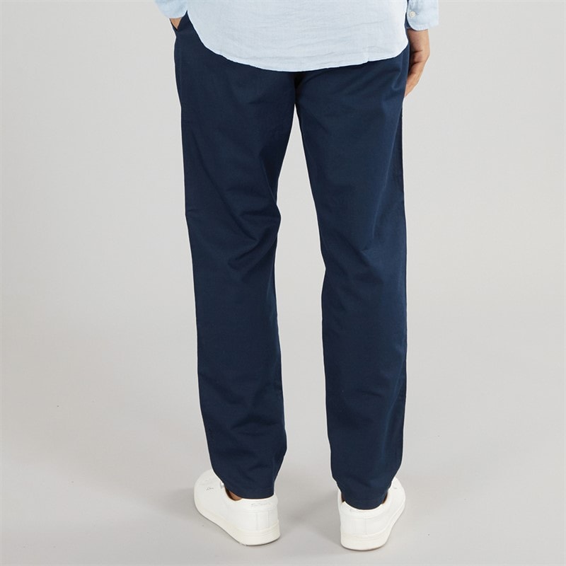 Tommy Jeans Mens Isaac Hemp Blend Chinos Dark Night Navy - Image 2