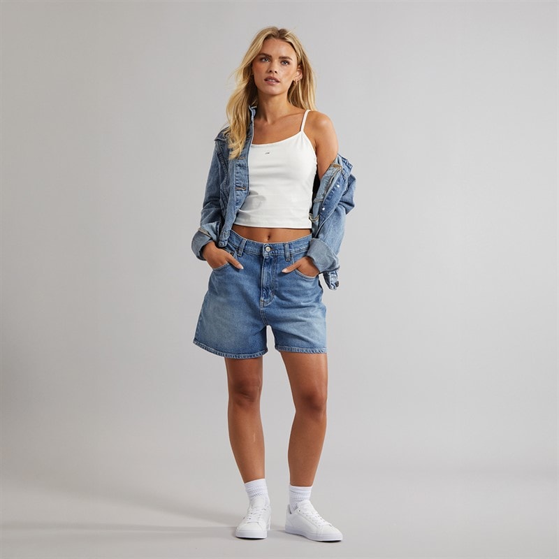 Tommy Jeans Womens Mom Shorts Denim Medium - Image 4