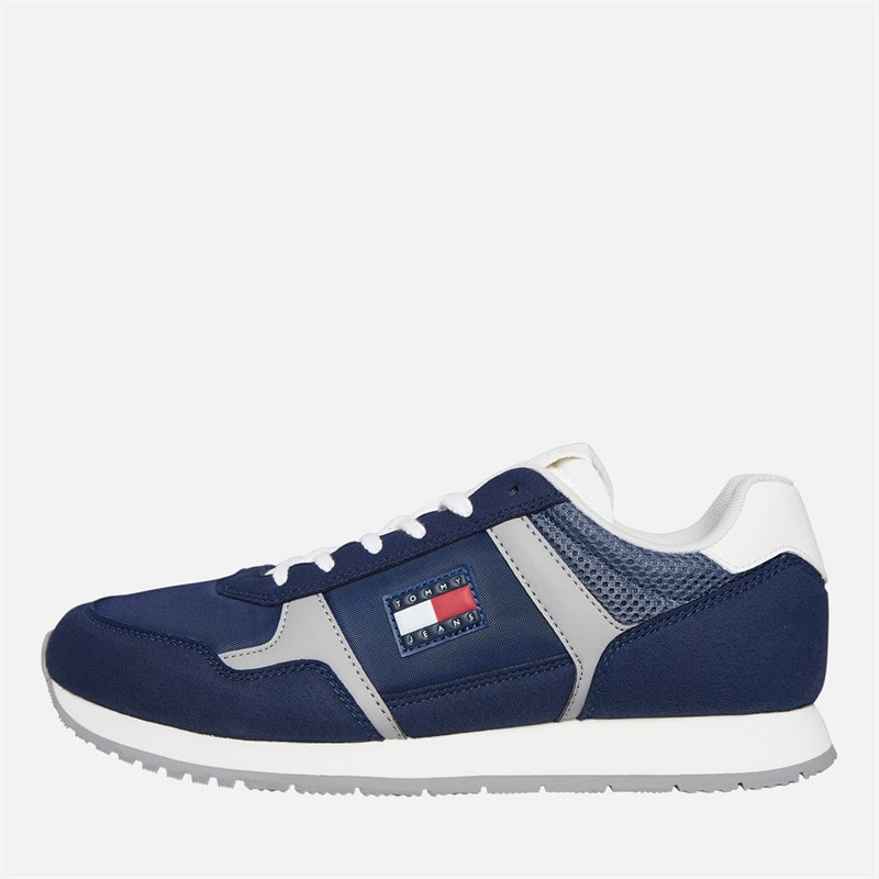 Tommy Jeans Mens Runner Trainers Dark Night Navy - Image 1