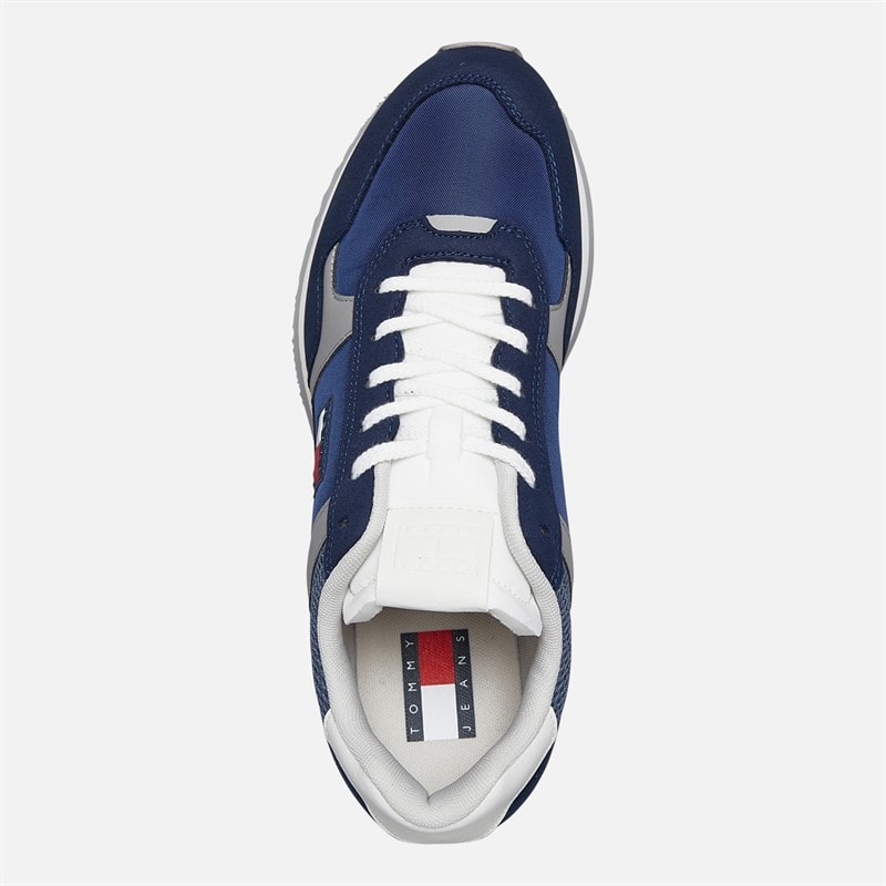 Tommy Jeans Mens Runner Trainers Dark Night Navy - Image 4