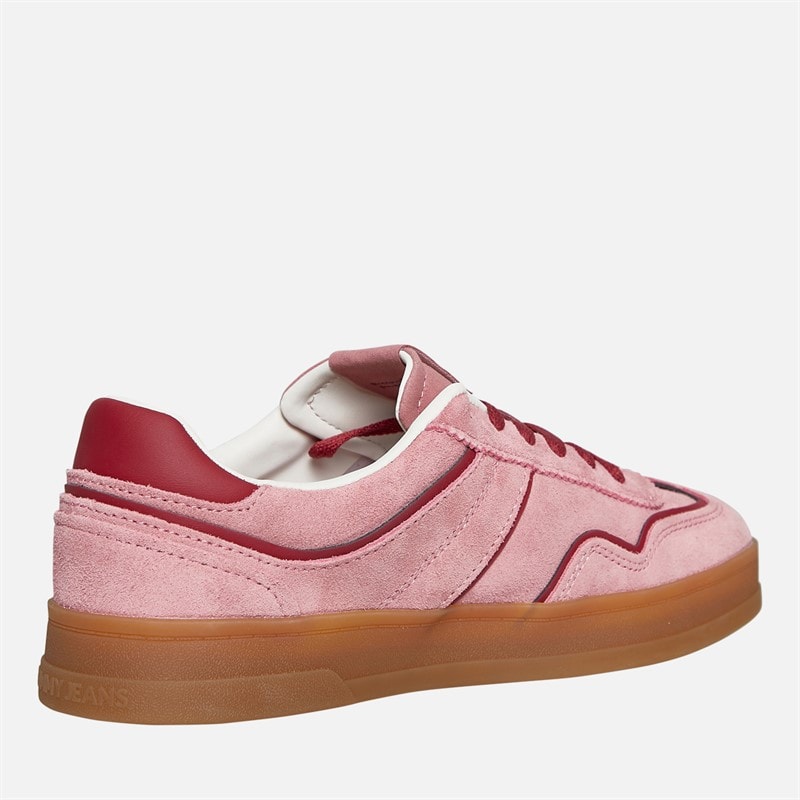 Tommy Jeans Womens Greenwich Suede Trainers Tahiti Berry - Image 5