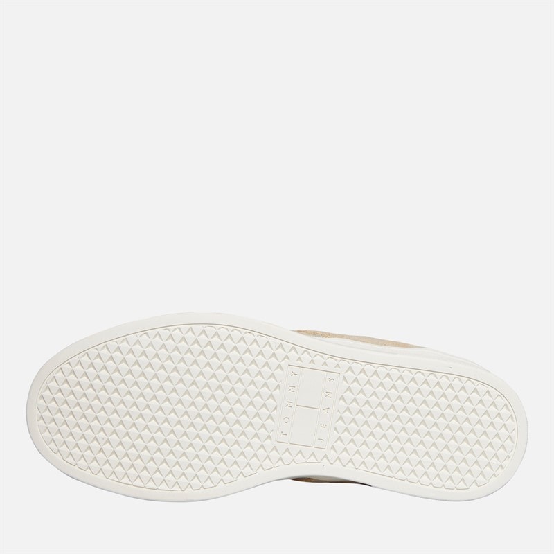 Tommy Jeans Womens Greenwich Suede Trainers Gentle Gold - Image 2