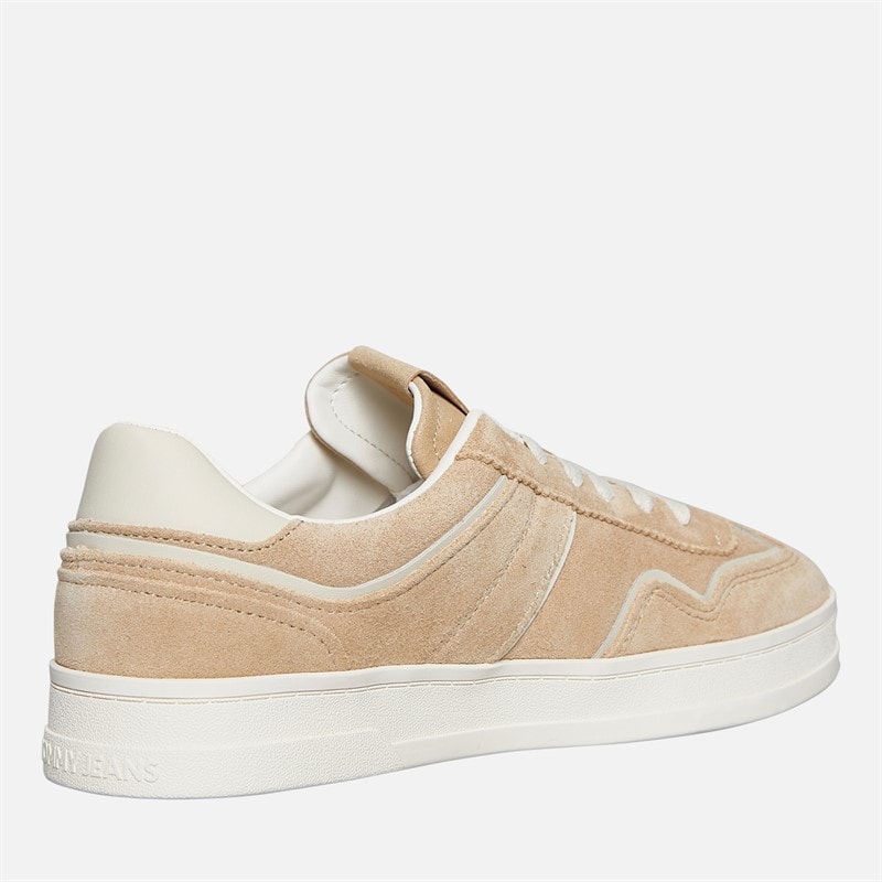 Tommy Jeans Womens Greenwich Suede Trainers Gentle Gold - Image 5