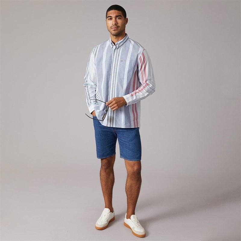 Tommy Jeans Mens Oxford Fun Stripe Shirt - Image 4