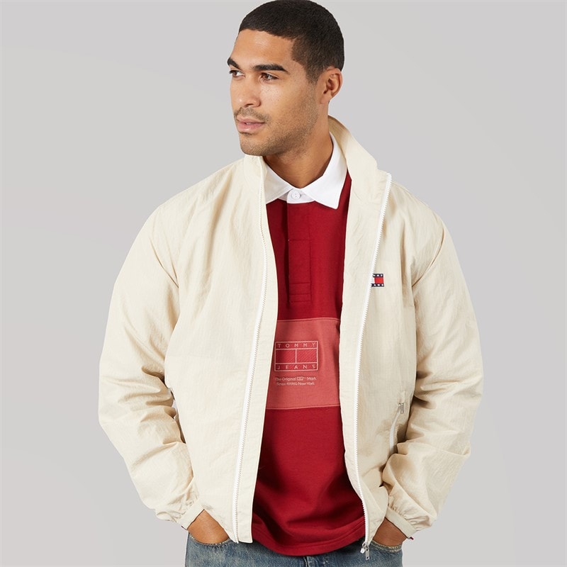 Tommy Jeans Mens Ripstop Essential Jacket Classic Beige
